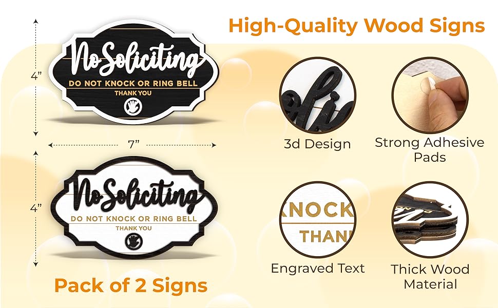 No Soliciting Sign 2 Pack — photo 14