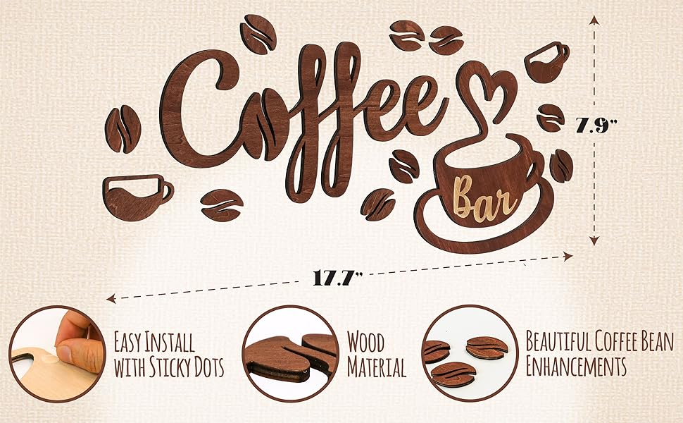 Coffee Bar Signs Kitchen Decor — photo 9