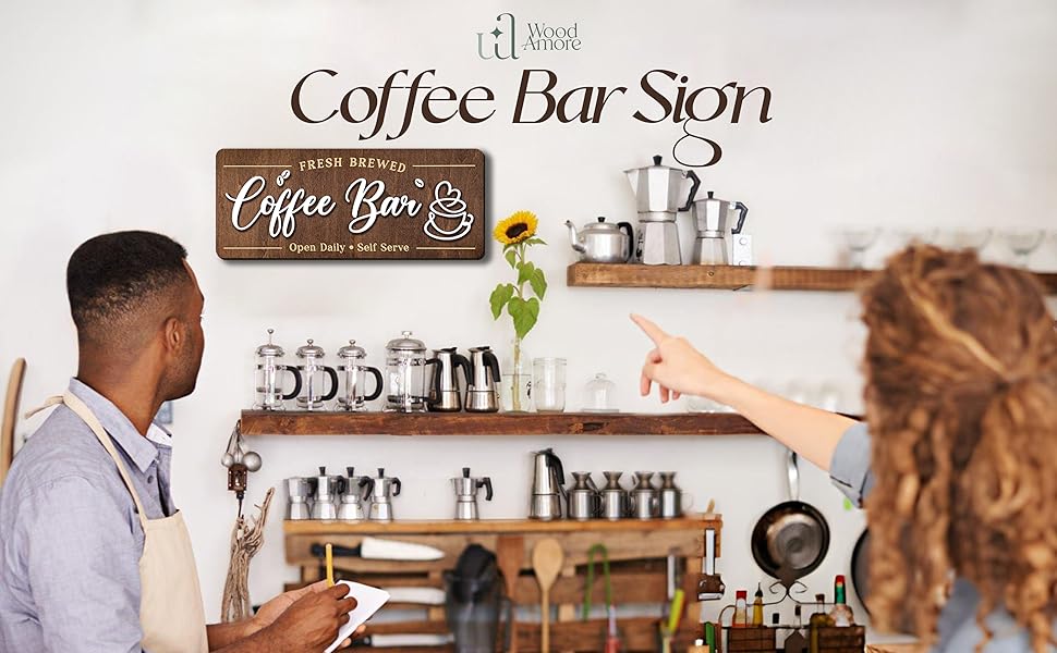 Coffee Bar Signs Wall Decor — photo 11