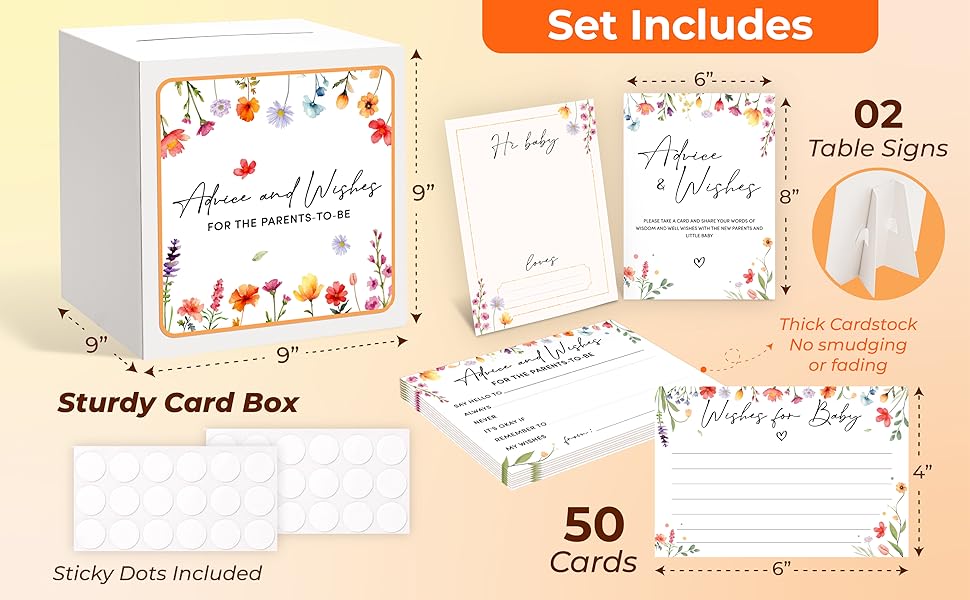 Wildflower Baby Advice Cards — photo 9