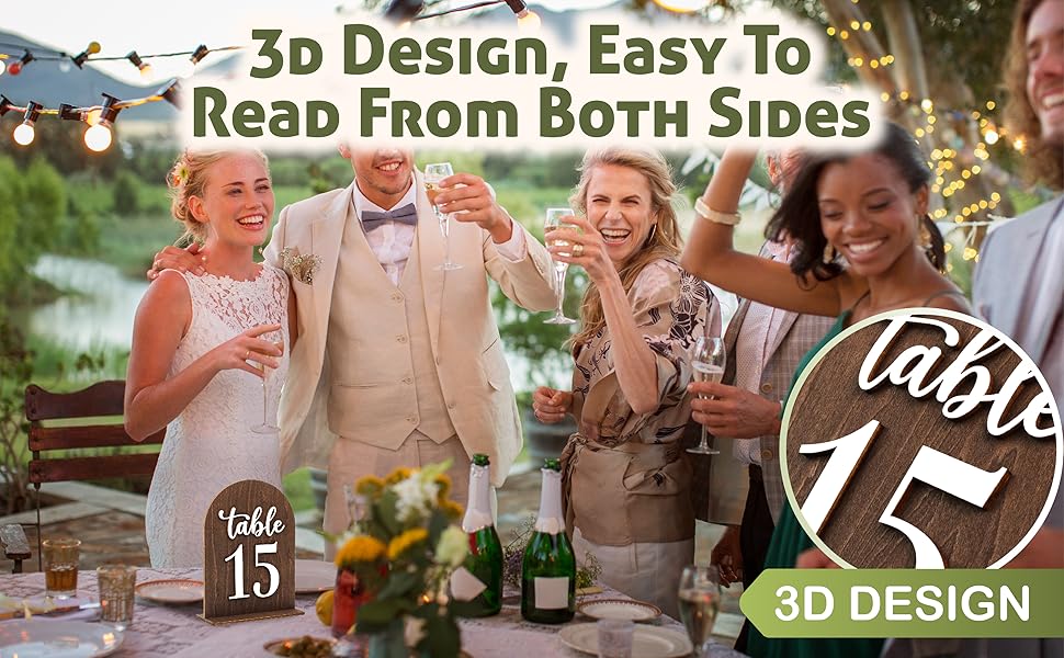 Rustic Wedding Table Numbers 1-15 — photo 10