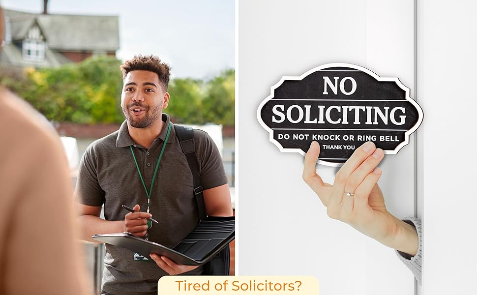 Funny No Soliciting Sign 2 Pack — photo 9
