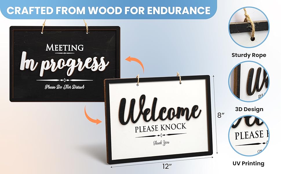 Meeting In Progress Door Sign — photo 9