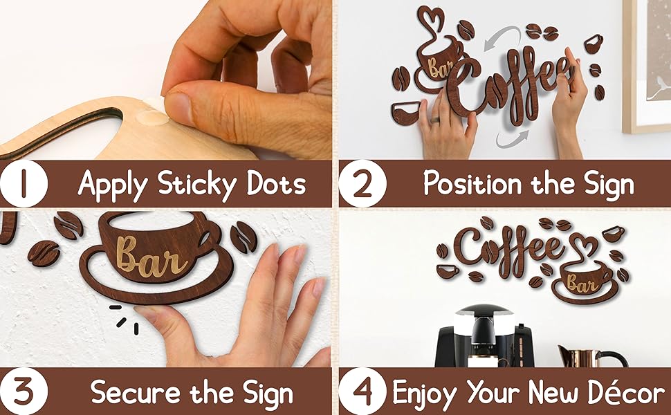 Coffee Bar Signs Kitchen Decor — photo 12
