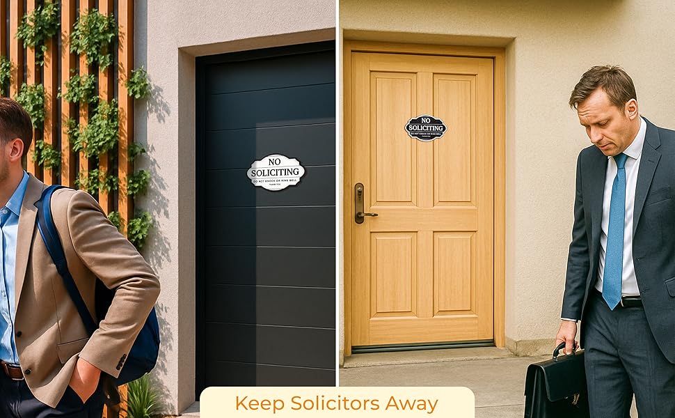 Funny No Soliciting Sign 2 Pack — photo 10