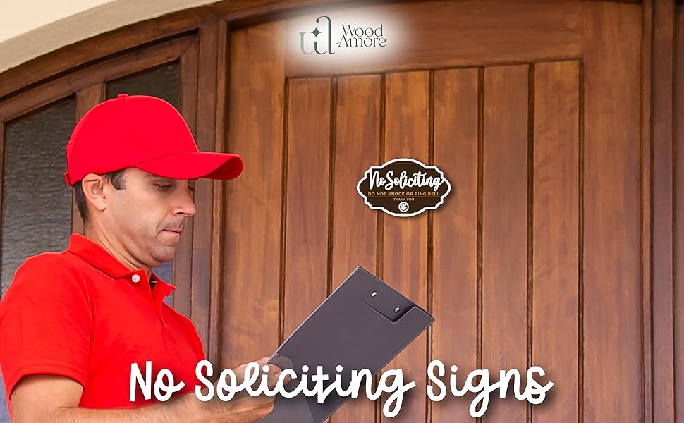 No Soliciting Sign Door 2 Pack — photo 12