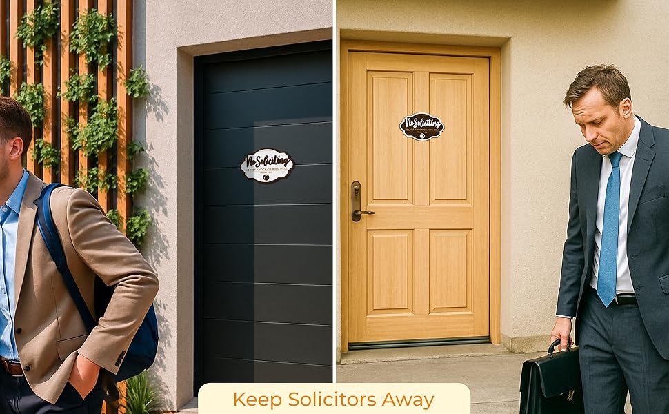 No Soliciting Sign Door 2 Pack — photo 15