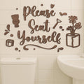 Please Seat Yourself Bath Sign
