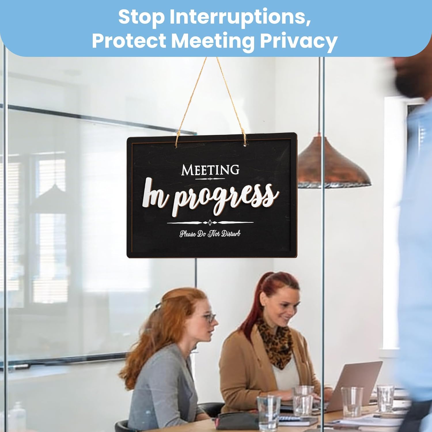 Meeting In Progress Door Sign — photo 4