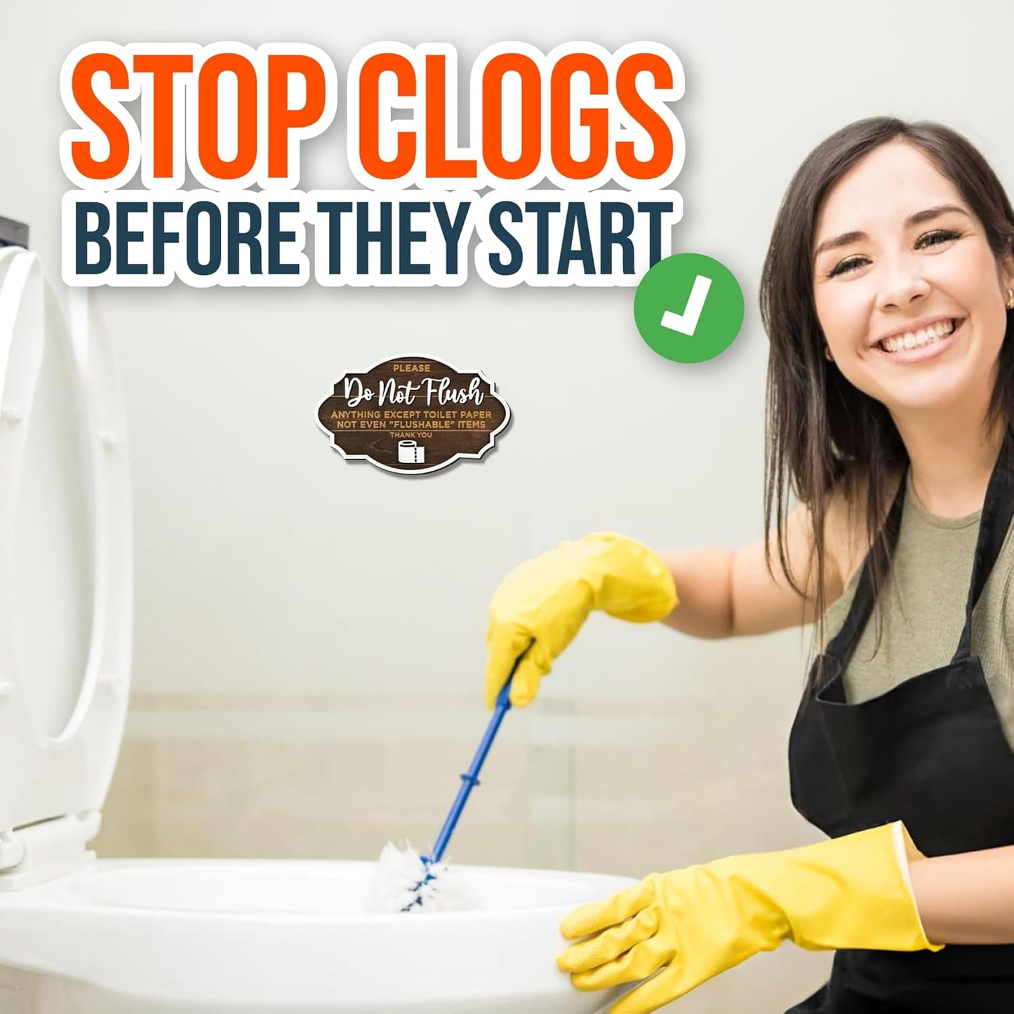 Please Do Not Flush Sign 2 Pack — photo 4