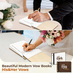 Wedding Vow Books His Hers — view 3