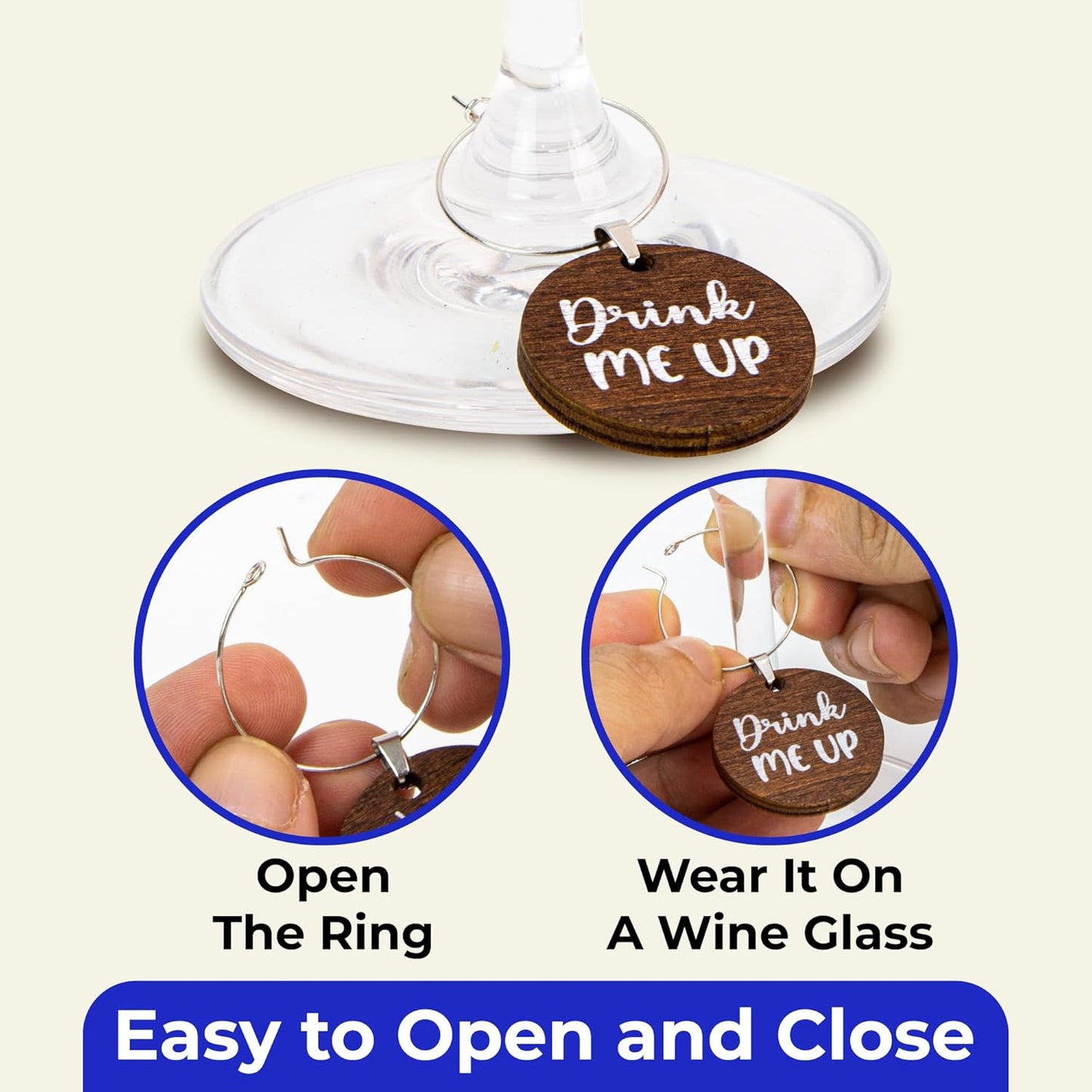 Funny Wine Glass Charms — photo 4