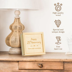 25 Year Anniversary Wood Gift — view 3