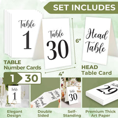 Black Wedding Table Numbers 1-30 — view 3