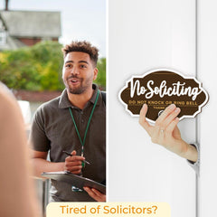 No Soliciting Sign Door 2 Pack — view 3