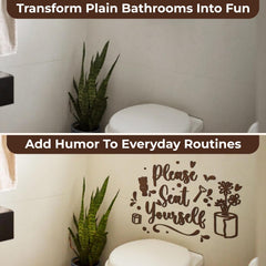 Please Seat Yourself Bath Sign — view 3