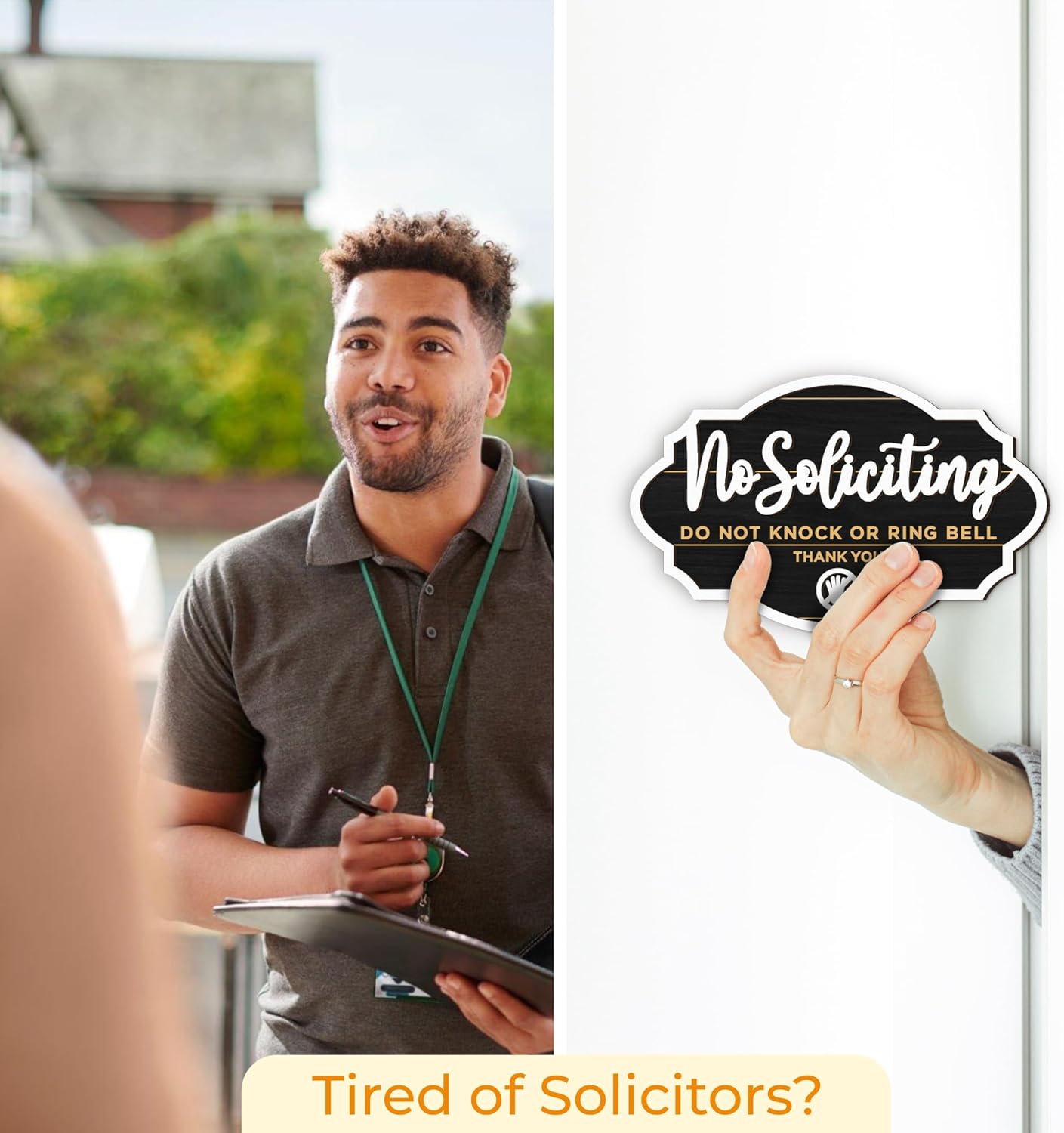 No Soliciting Sign 2 Pack — photo 3