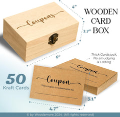 50 Blank Love Coupon Cards — view 2