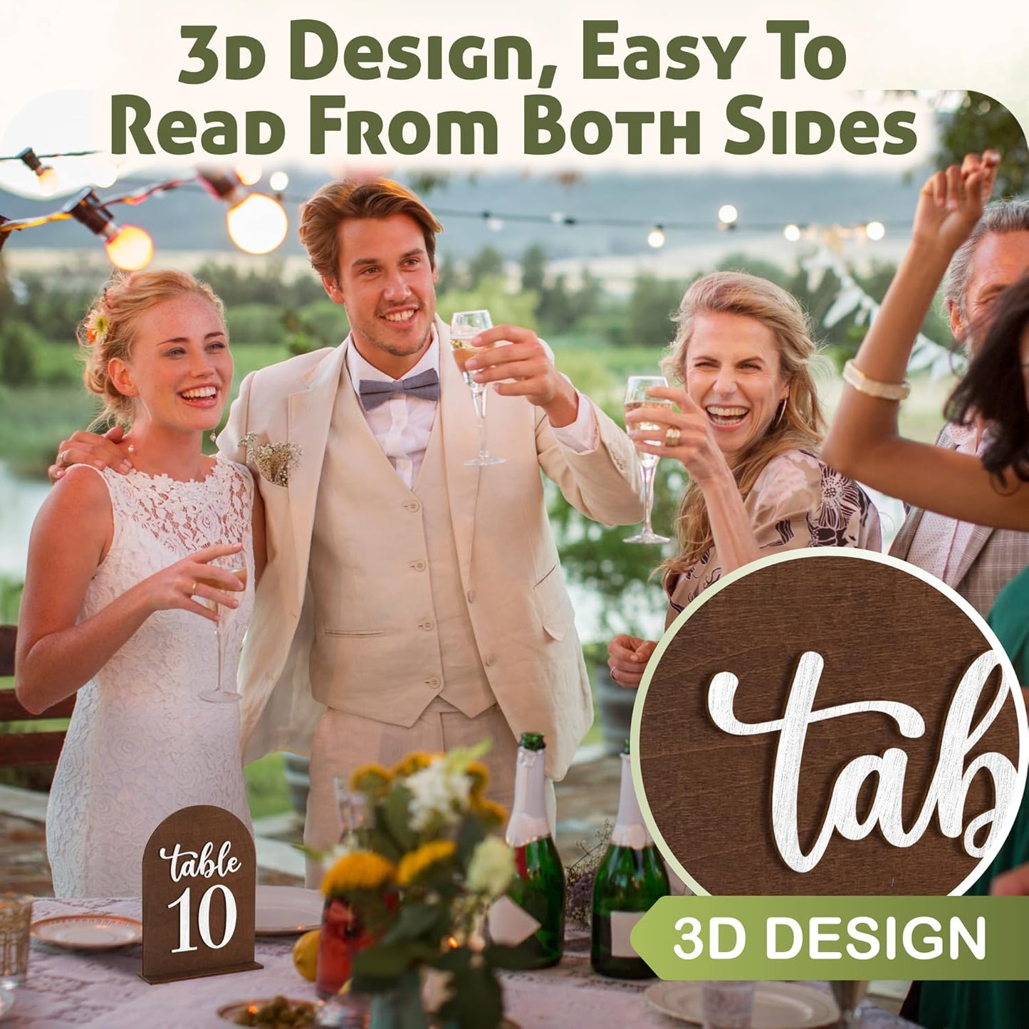 Wooden Wedding Table Numbers 1-30 — photo 4