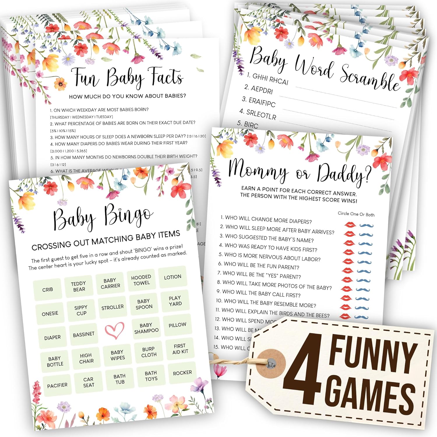 Floral Baby Shower Games — photo 11