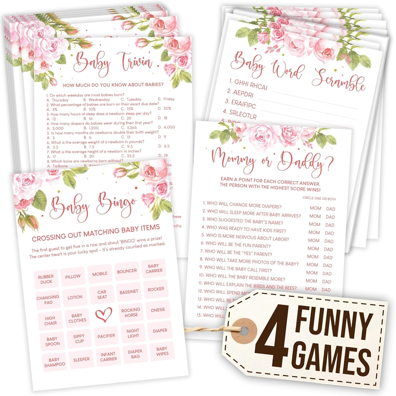 Floral Baby Shower Games — photo 12