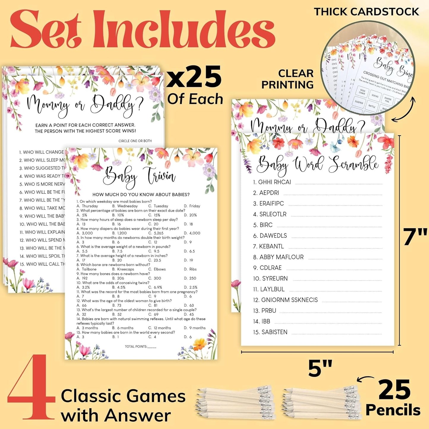 Floral Baby Shower Games — photo 2