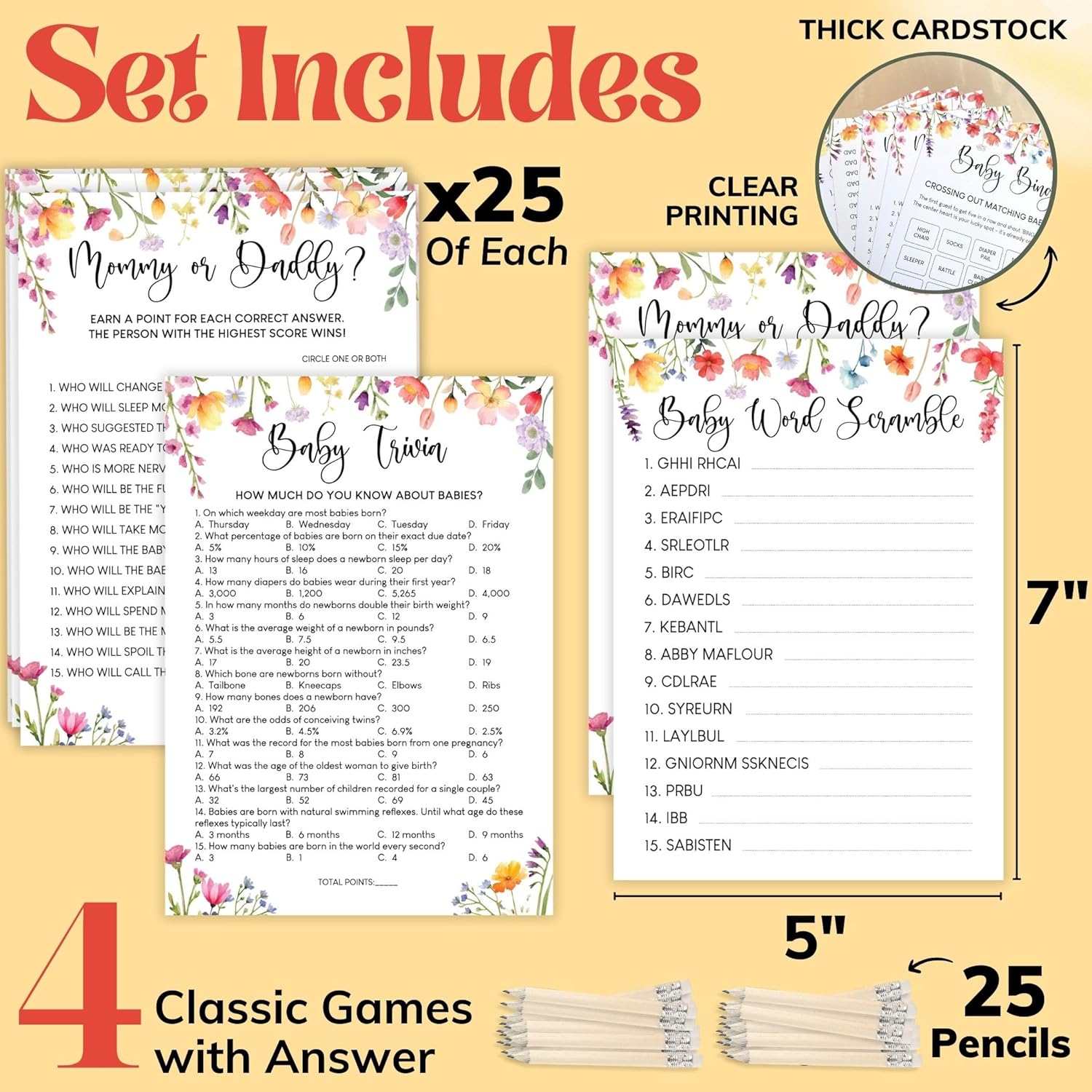 Floral Baby Shower Games — photo 2