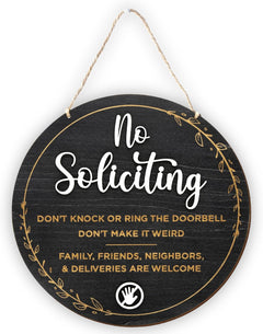No Soliciting Sign for House — view 1
