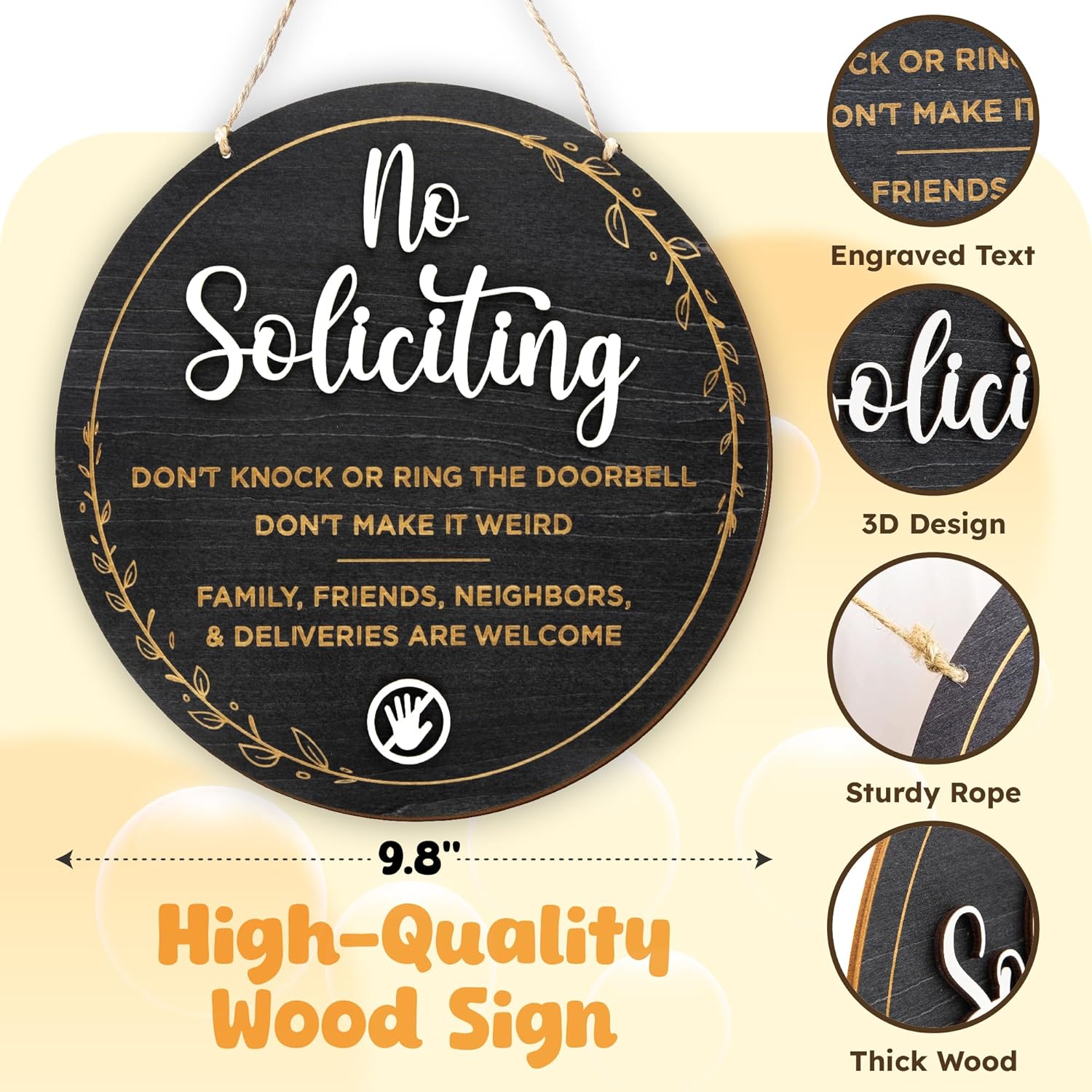 No Soliciting Sign for House — photo 2