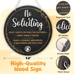 No Soliciting Sign for House — view 2
