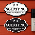 Funny No Soliciting Sign 2 Pack