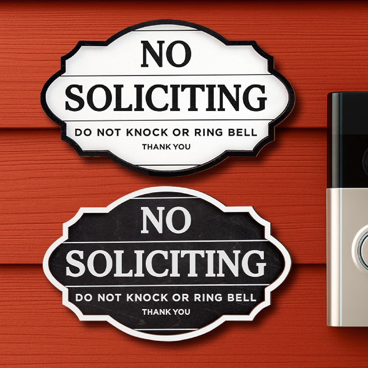 Funny No Soliciting Sign 2 Pack — photo 1