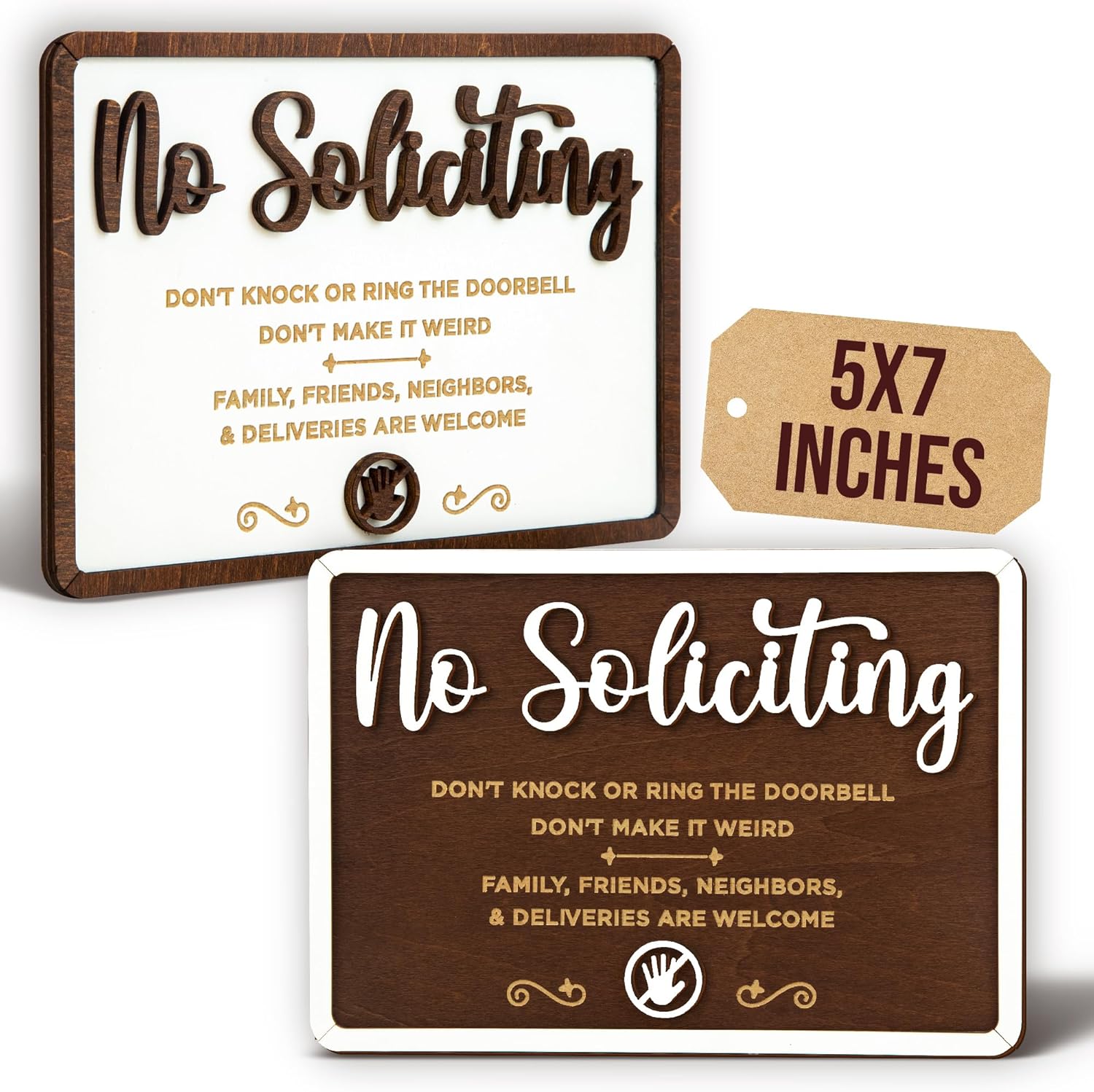 No Soliciting Sign 2 Pack — photo 11