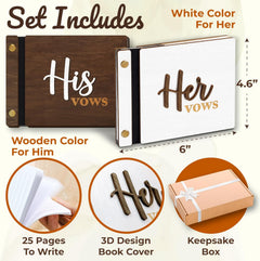 Wedding Vow Books His Hers — view 2