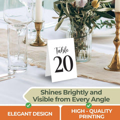 Black Wedding Table Numbers 1-30 — view 2