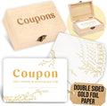 50 Blank Coupon Cards Gold
