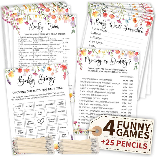 Floral Baby Shower Games — photo 1