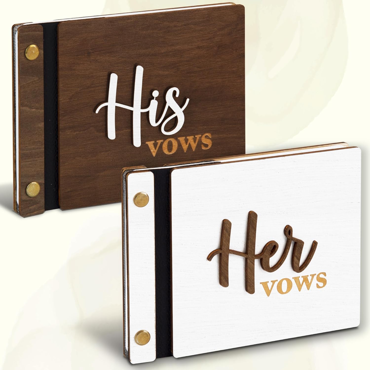 Wedding Vow Books His Hers — photo 1