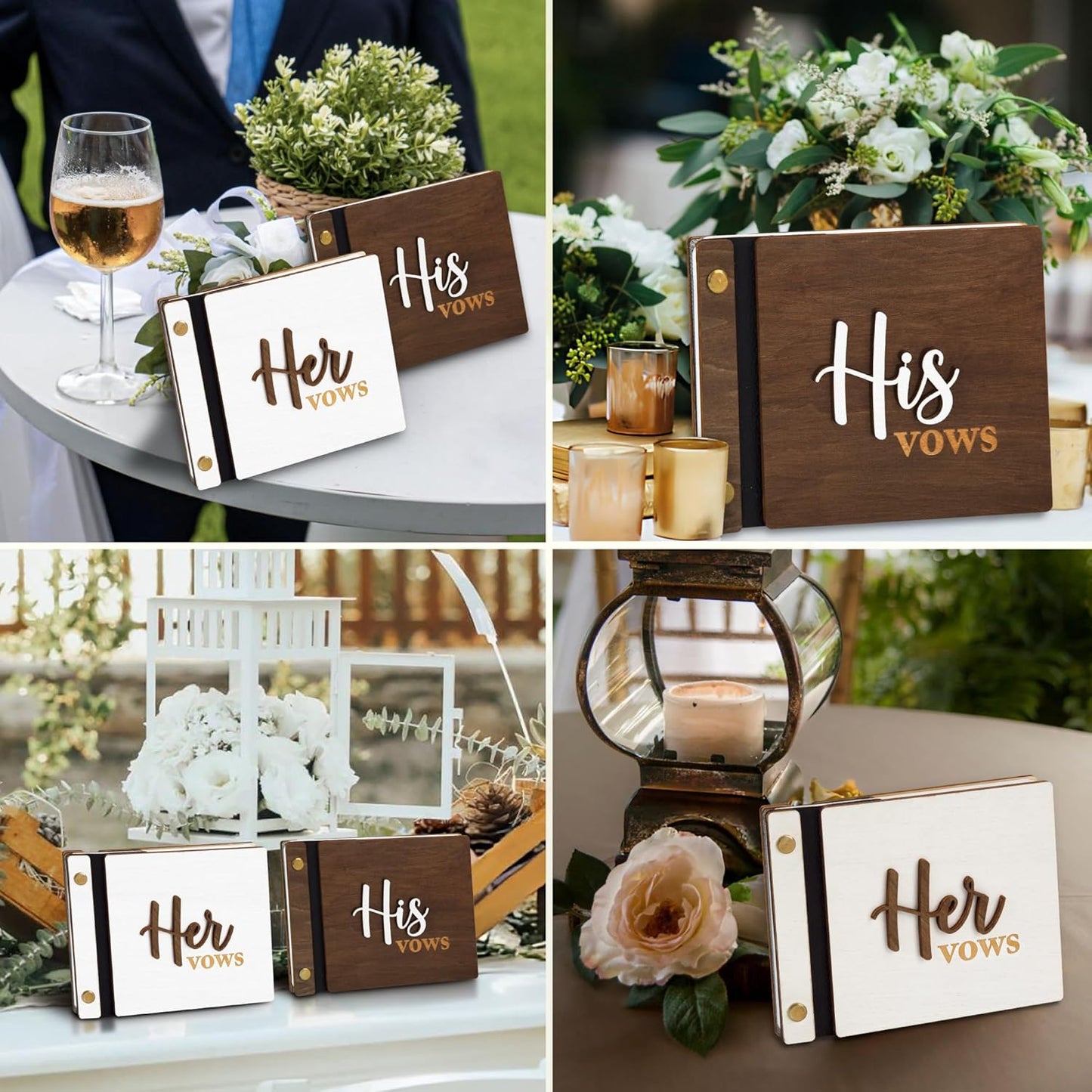 Wedding Vow Books His Hers — photo 5