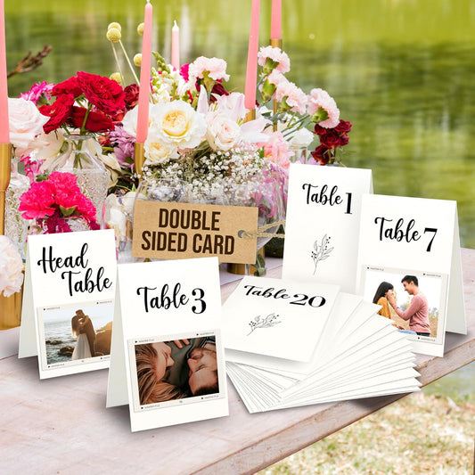 Black Wedding Table Numbers 1-20 — photo 1