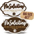 No Soliciting Sign Door 2 Pack