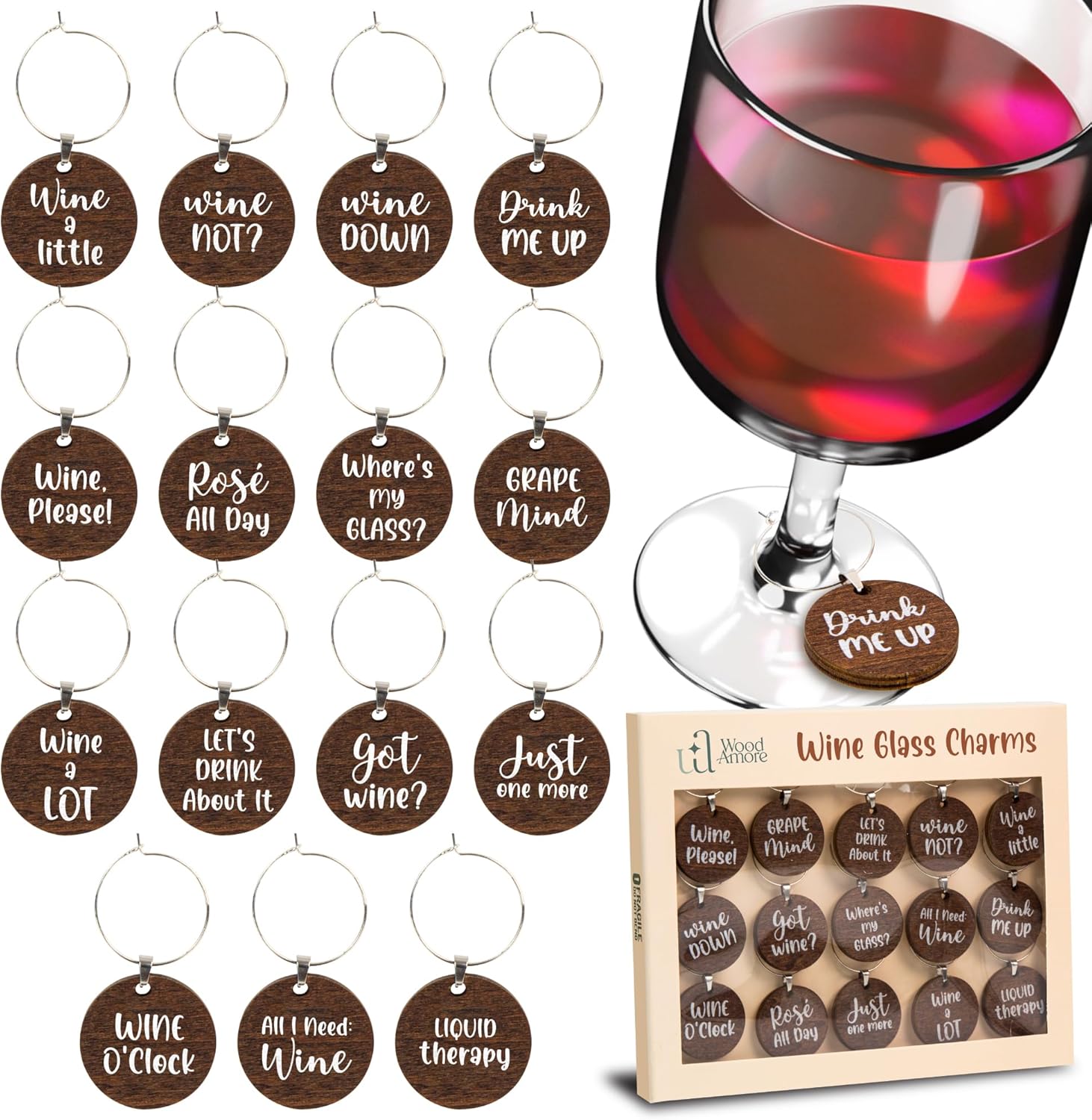 Funny Wine Glass Charms — photo 2