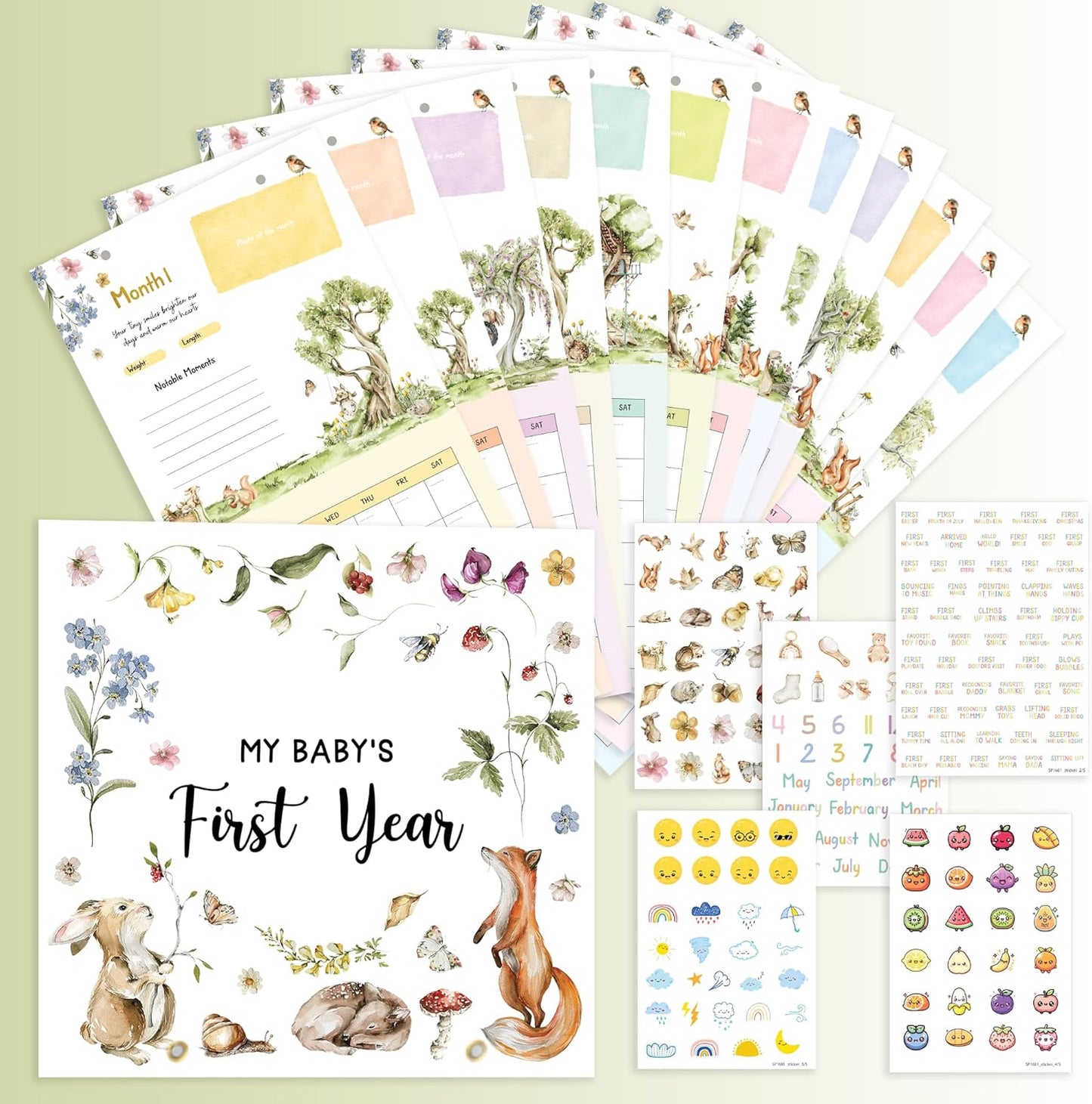 Wildflower Baby Year Calendar — photo 1