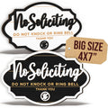 No Soliciting Sign 2 Pack