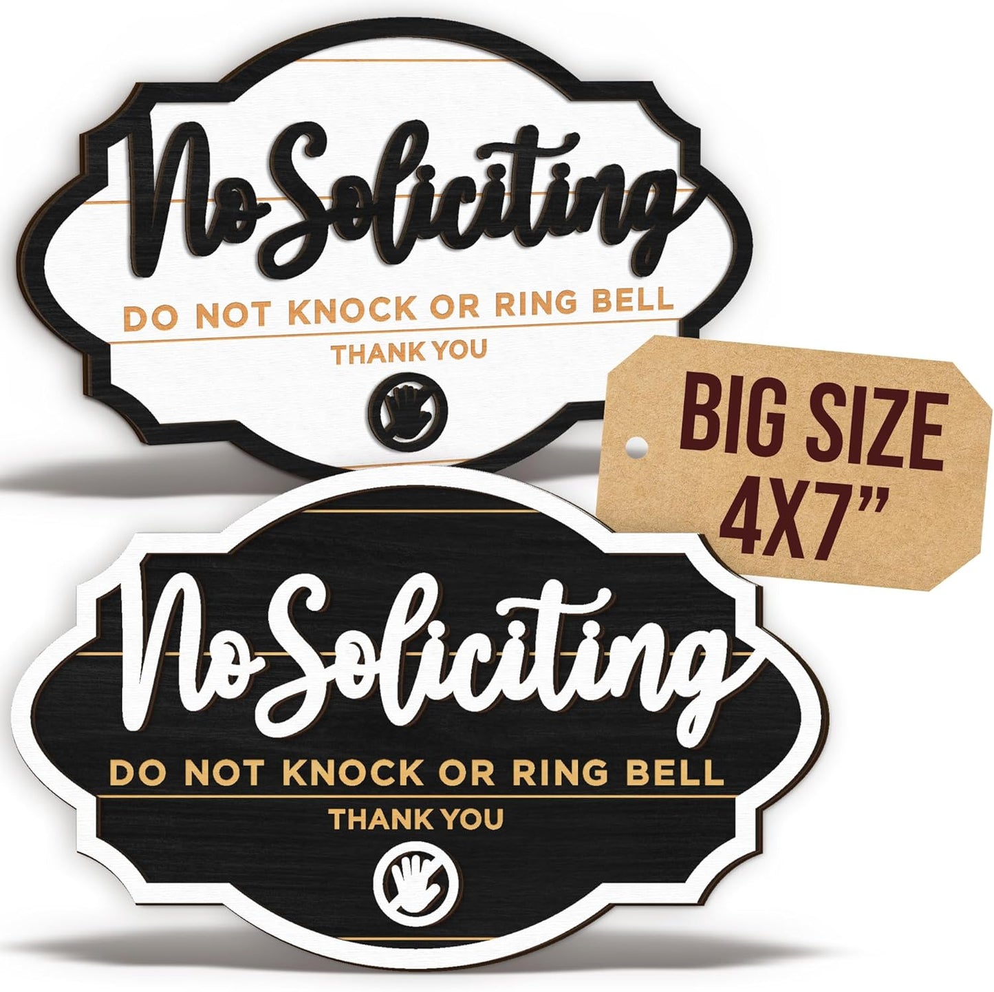 No Soliciting Sign 2 Pack — photo 1