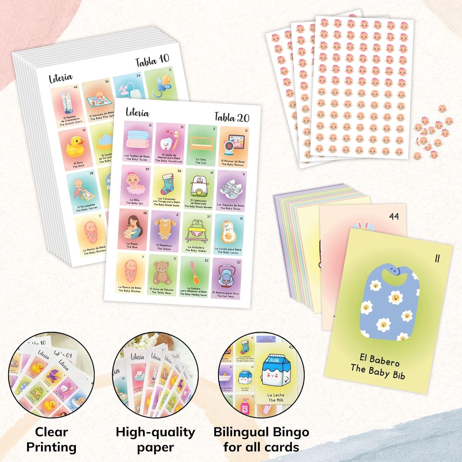 Bilingual Baby Shower Loteria 50 — photo 4