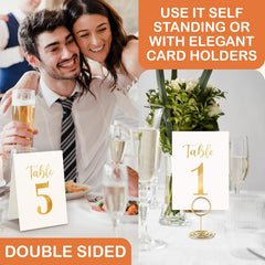 Gold Wedding Table Numbers 1-20 — view 4