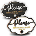 Please Remove Your Shoes Sign