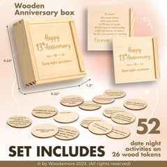 13th Anniversary Date Ideas Box — view 2