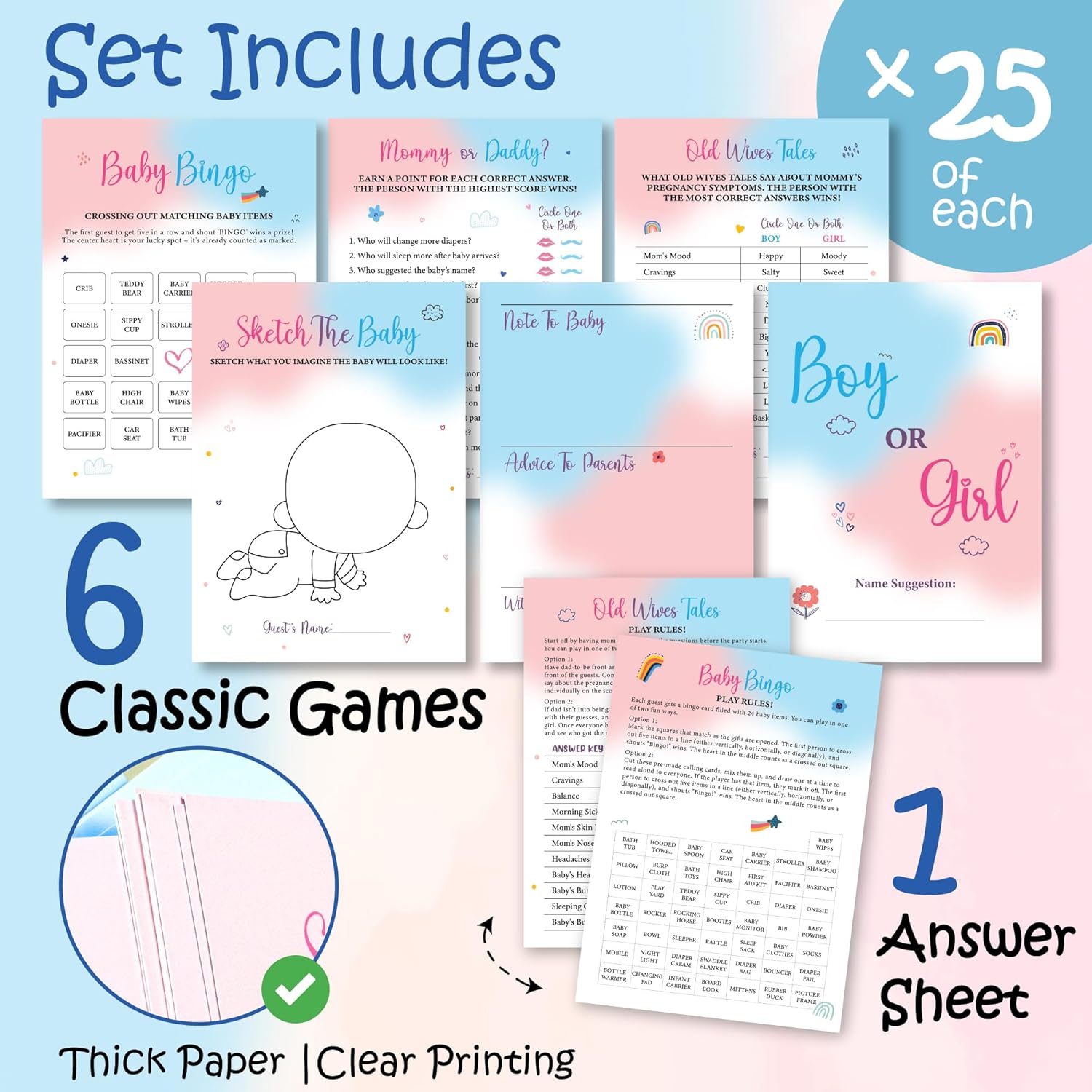 Baby Gender Reveal Bingo — photo 2